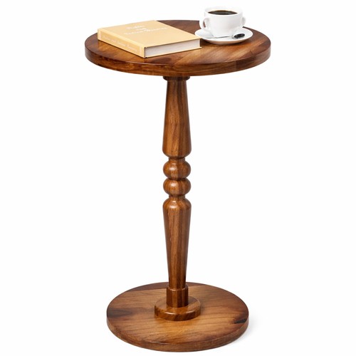 Small wooden round side - side, table